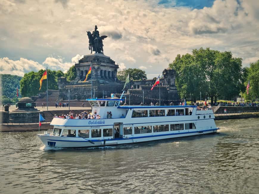 2-River Day-trip by boat to Koblenz and return from Alken - MS Goldstück: your floating base for the day