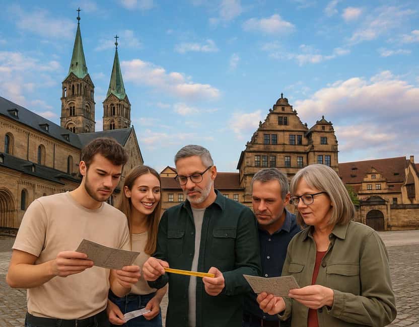 Bamberg: Outdoor escape game with puzzle backpack - Outdoor route reality check: cobblestones, weather, and stamina