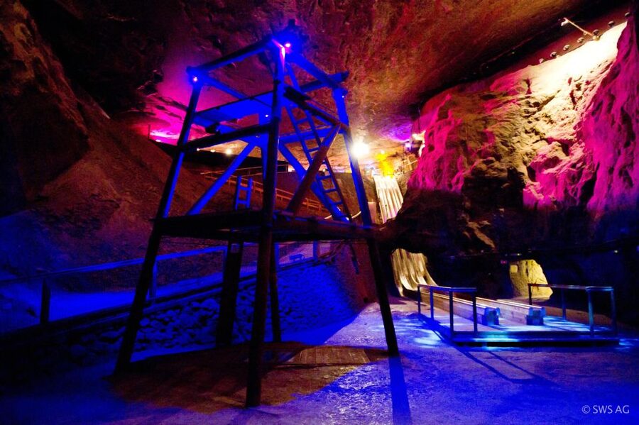 Bavarian Salt Mine Tour and Berchtesgaden - Inside the 500-year-old salt mine: overalls, train, slides, and the underground lake