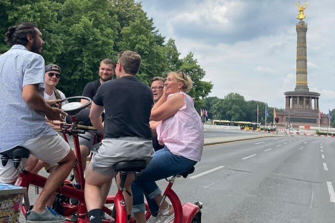 Beer Bike & Party Bike Highlights Berlin City Tour including pick-up - Pariser Platz pickup and the Brandenburg Gate start point