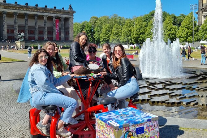 Beer Bike & Party Bike Highlights Berlin City Tour including pick-up - Tiergarten stops and the Global Stone Project connections