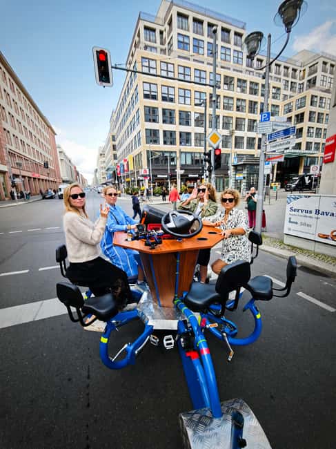 Beer Bike & Party Bike: Unforgettable Berlin City Tour incl. pickup - Hotel Pickup in Mitte: The Easy Button for Berlin