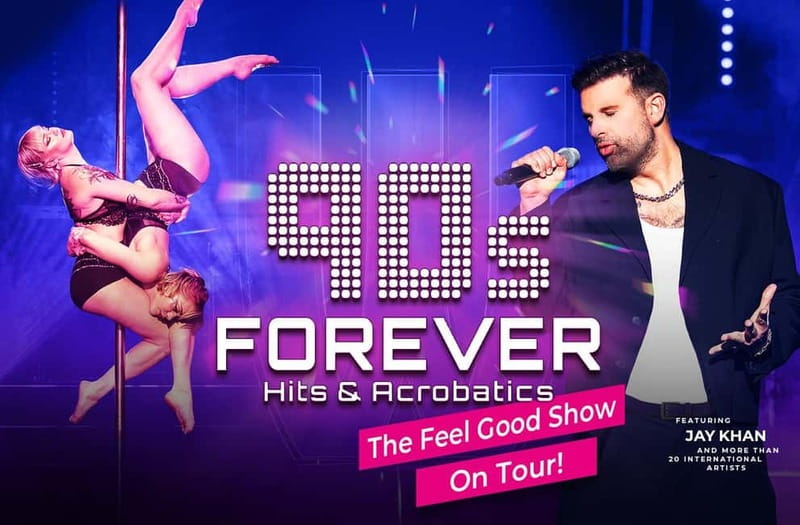 Berlin: "90s Forever - Hits & Acrobatics" - Varieté Show - Wintergarten Varieté dinner-theater setup, and how to plan your meal