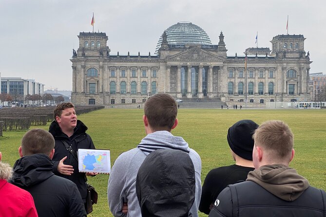 Berlin Battlefield Tour - Operation Berlin 1945 (Small Group) - Platz der Republik: standing in the no man’s land toward the Reichstag