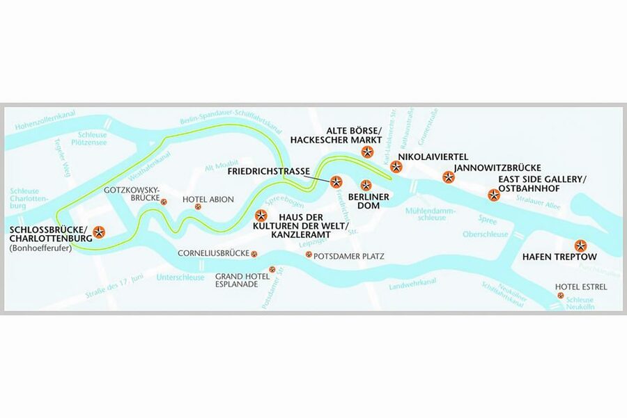 Berlin: Boat Tour Along the River Spree - Friedrichstrasse Pier, Seats, and Audio You Can Actually Use