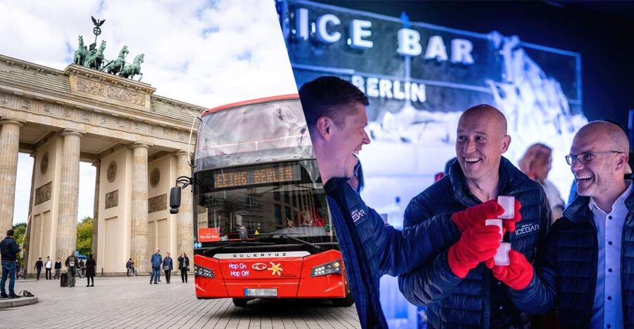 Berlin: Hop-On Hop-Off Bus and Icebar Ticket Combo - Key highlights at a glance
