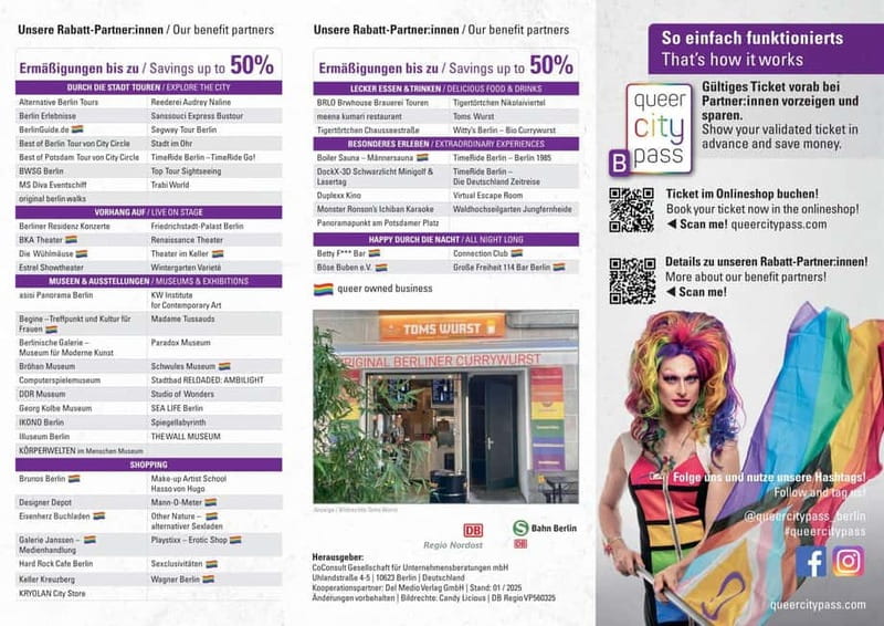 Berlin: QueerCityPass with Transportation and Discounts - Families, kids, and bringing a dog (what the pass covers)