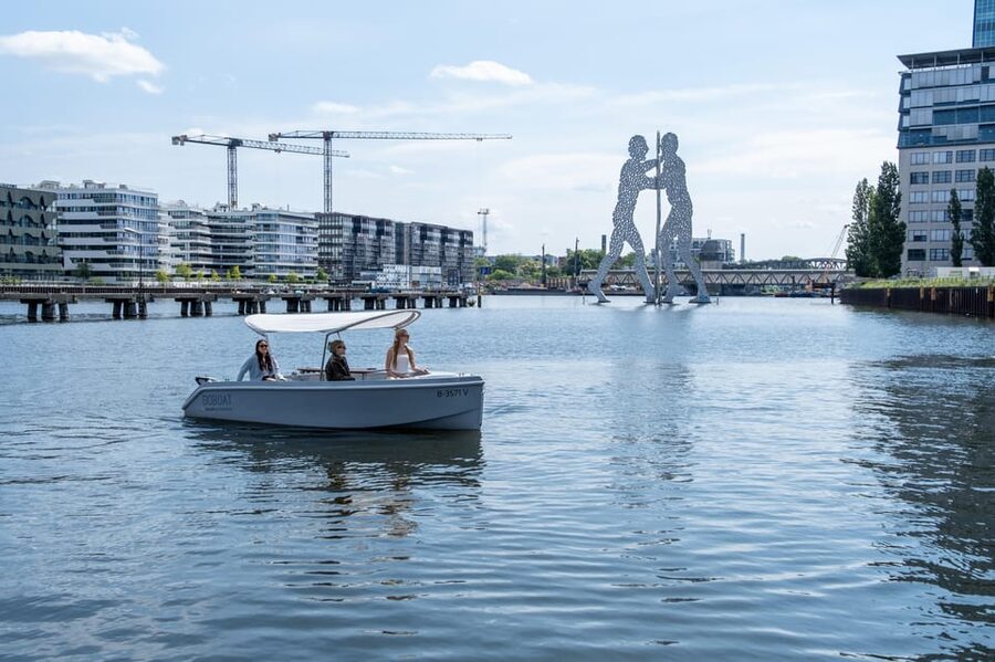 Berlin: Self-Drive Boat Tour - What you can realistically see, including the Molecule Man area