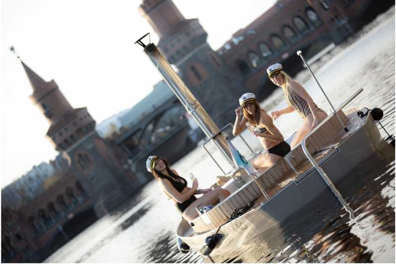 Berlin: Self-drive hot tub boat experience - What’s Onboard: Drinks, Cool Box, Dry Bags, and a Polaroid