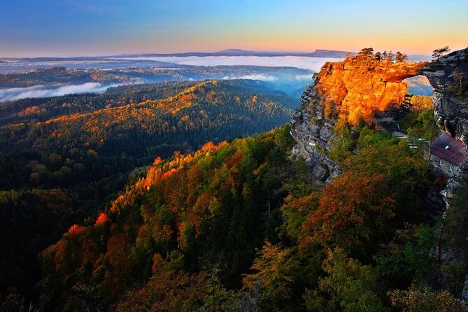 Bohemian and Saxon Switzerland All inclusive trip - Hiking Tour - Pravčická brána and the Sokolí hnizdo beer stop