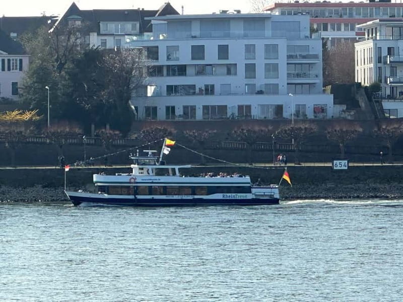 Bonn: Winter tour by boat with mulled wine - What the 90 minutes feels like, from mulled wine to slow-moving river views