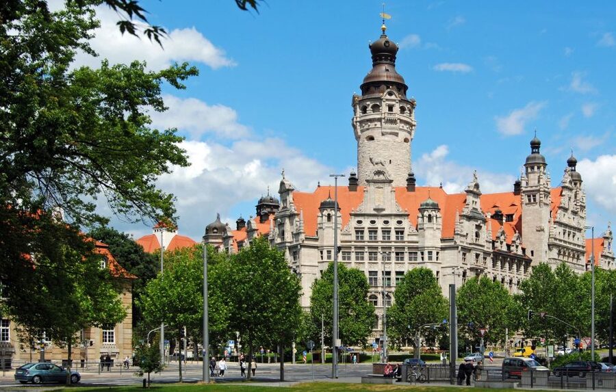 City tour on foot, by S-Bahn and tram - Augustusplatz, New Town Hall, and Returning to the City Center