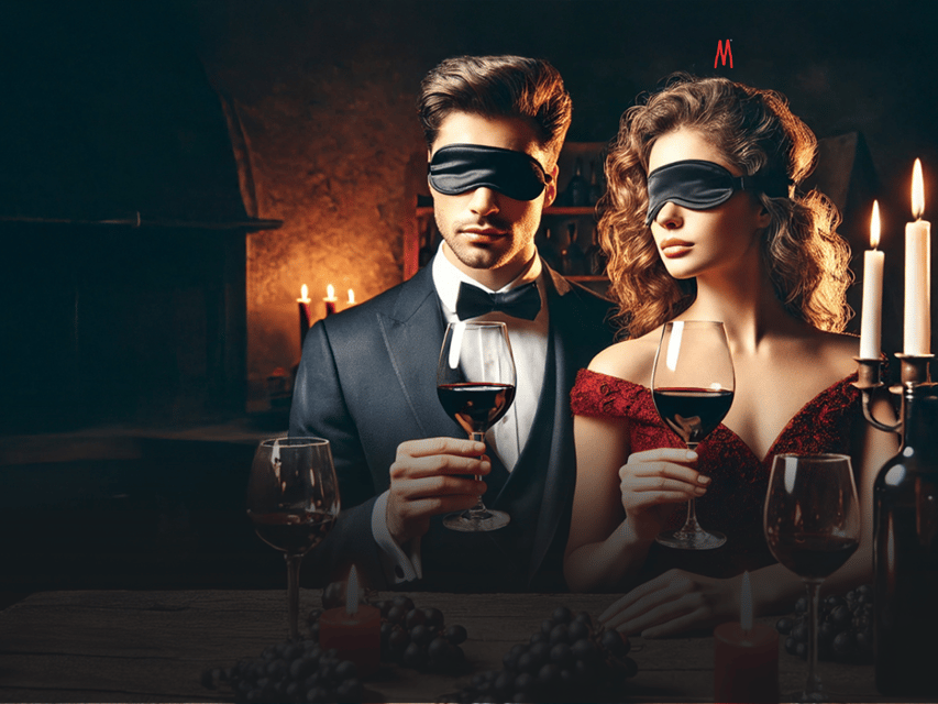 Cologne: Black wine tasting with secret station – Haus der Manufakturen - Your 5-station flow, including the secret station twist