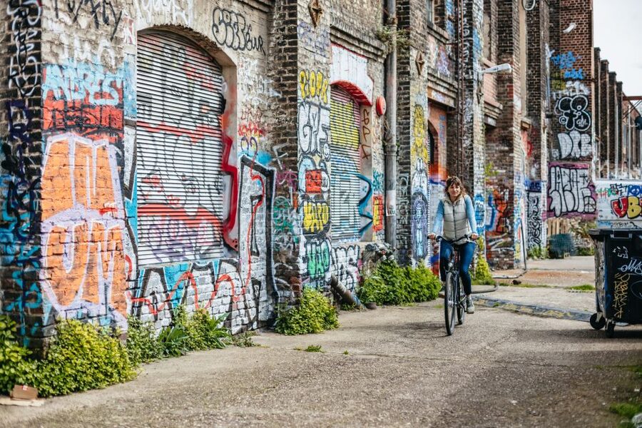 Cologne: Ehrenfeld Street Art Bike Tour - Colonius TV Tower and Media Park: Modern Cologne on Two Wheels