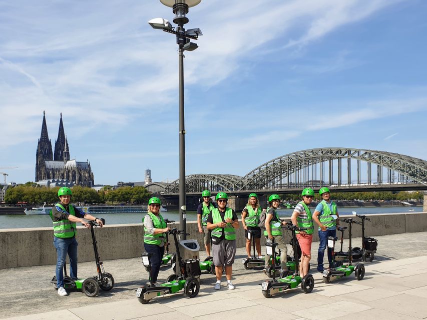 Cologne: Guided E-Scooter Tour - Back across the Severins Bridge: your final panoramic moment
