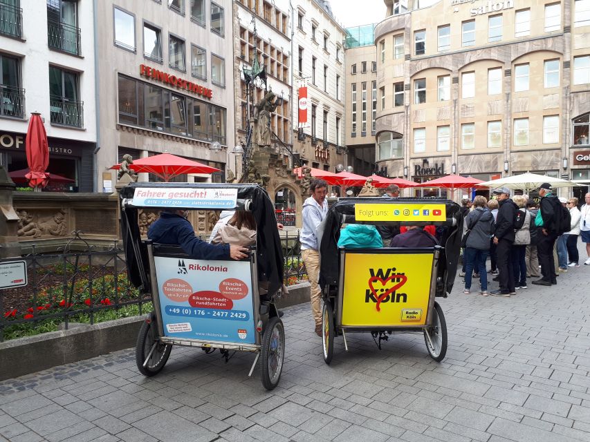 Cologne: Rickshaw Sightseeing Tour - Rolling along the Rhein River Boulevard: views with breathing room