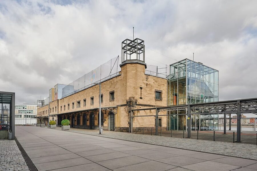 Cologne: Ticket for the German Sport & Olympia Museum - 1896 customs hall by the Rhine, with play built into the building