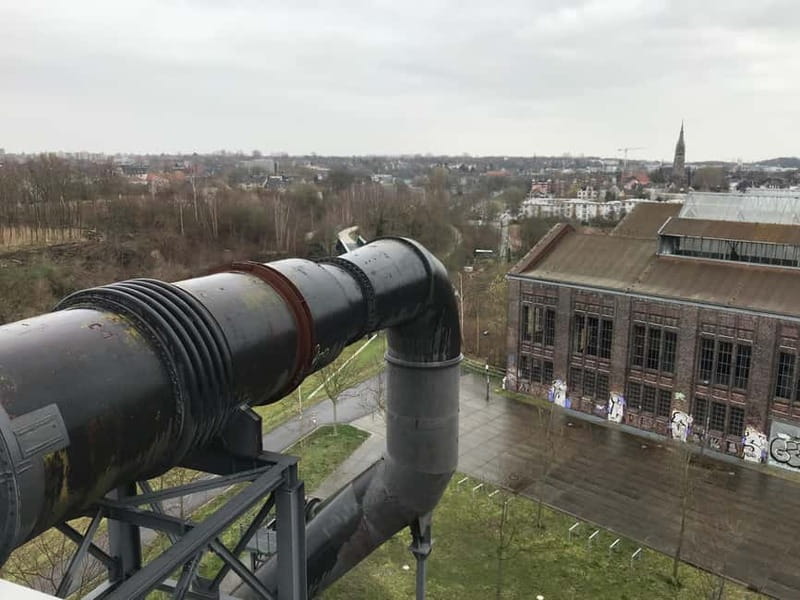 Dortmund: Skywalk - Walking over the blast furnace gas pipeline: the main moment