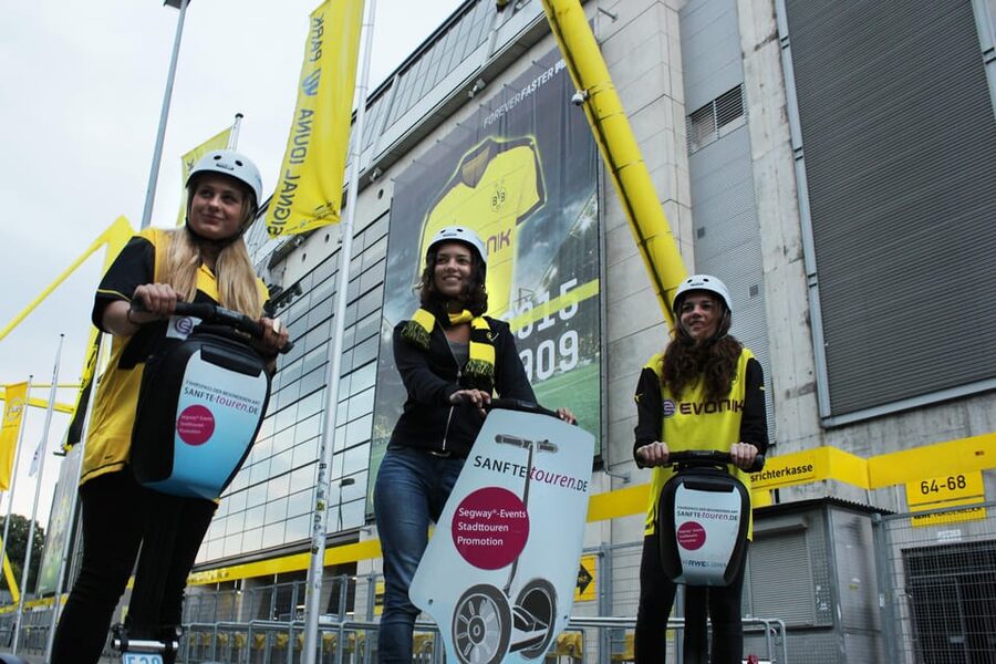 Dortmund Soccer Segway Tour - The Start at Im Defdahl 12 and the U Setup