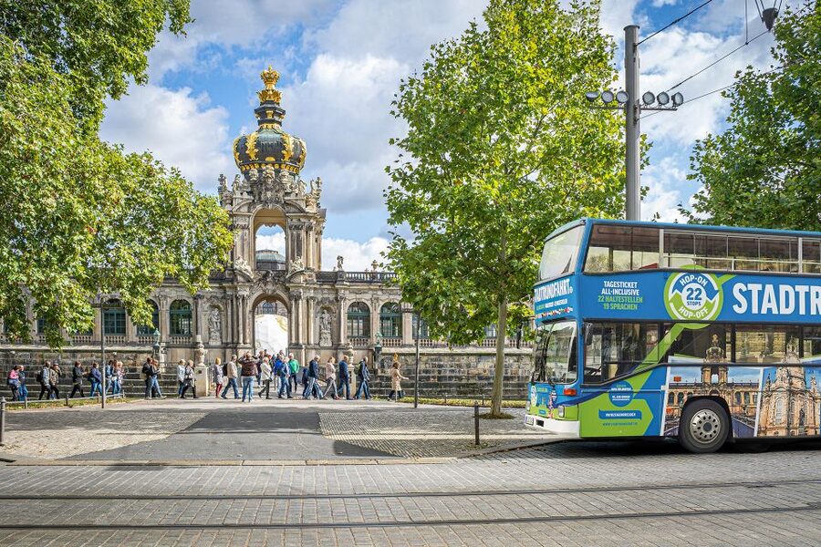 Dresden: 1-Day Hop-On-Hop-Off Bus Tour - Blue Wonder (Loschwitz Bridge) and the Elbe views you came for