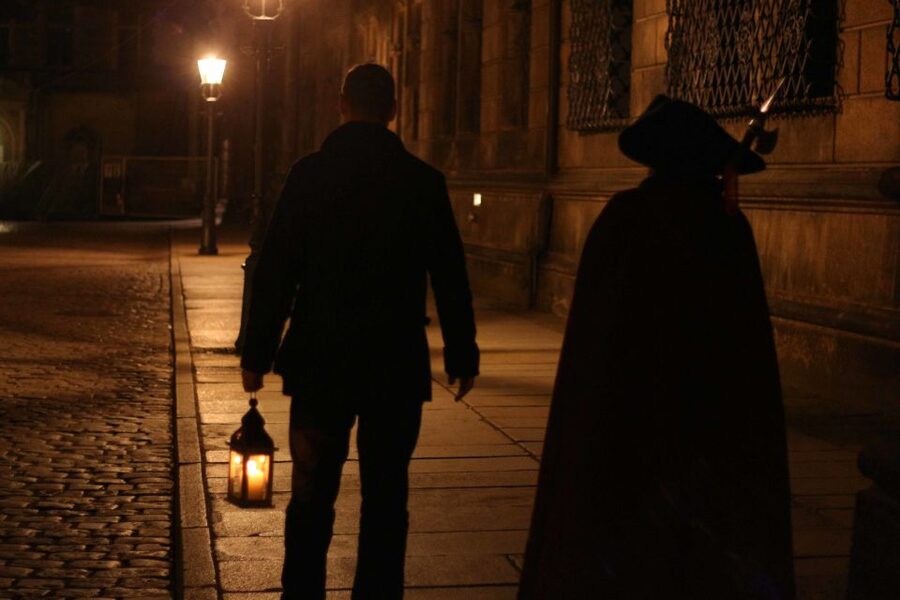 Dresden Group Tour with a Night Watchman - Semperoper in the evening: opera house lighting and guided context
