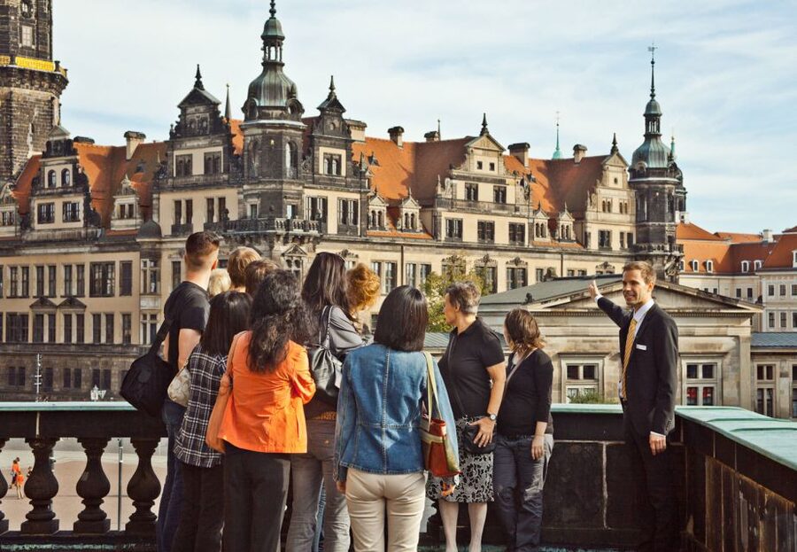 Dresden: Semperoper und Residenzschloss - Hausmannsturm (April to October) and Print, Drawing, and Photo Exhibitions