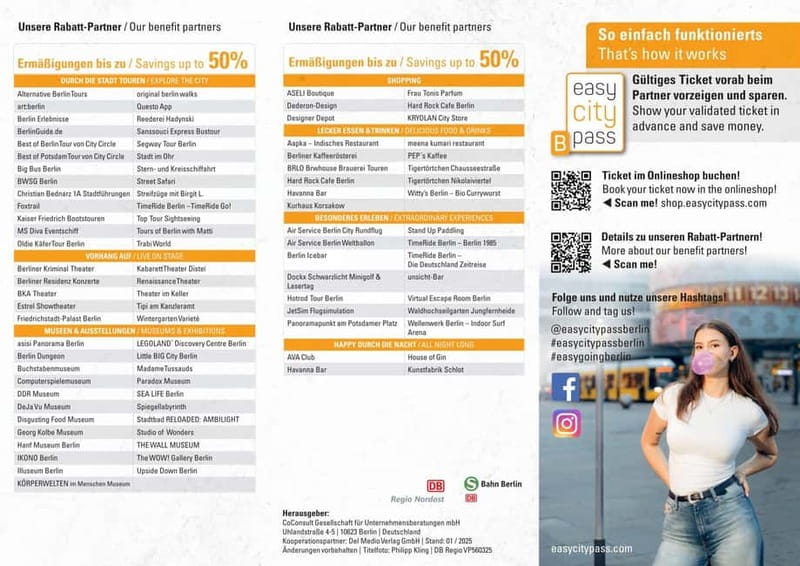 EasyCityPass Berlin: Zone AB Public Transport and Discounts - Families get a big advantage: kids free, stroller included, and the dog rule