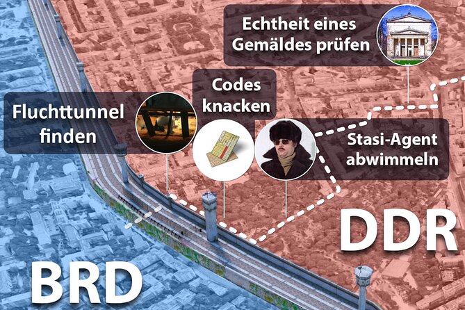 Escaping and spying on the Berlin Wall Scavenger hunt - Key points to know before you play