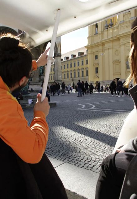 Exploring Munich in a Rikscha - Max-Joseph-Platz to Odeonsplatz: two squares, one clear storyline