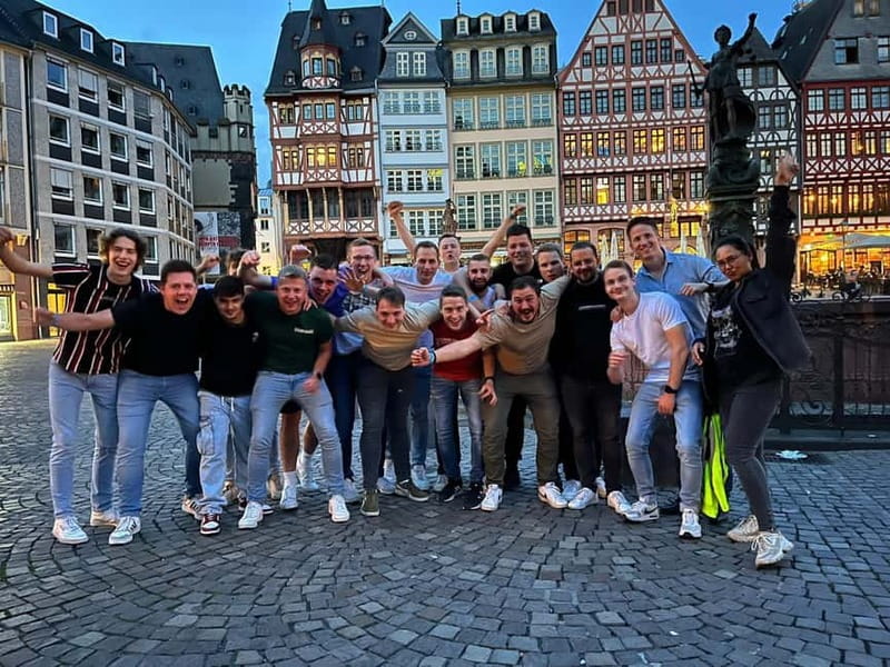 Frankfurt am Main: 2 Nights PubCrawl Shots and Party - Where you start: Römer area, fountain landmark, and the VIP wristband