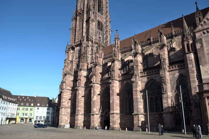 Freiburg City Tour: with visit of the Freiburg Minster - Gerberau and Augustinerplatz, medieval trade meets modern Freiburg