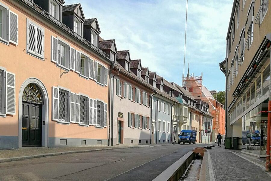 Freiburg: Gässle, Bächle and More City Tour - Gerberau and the shift toward the shopping spine