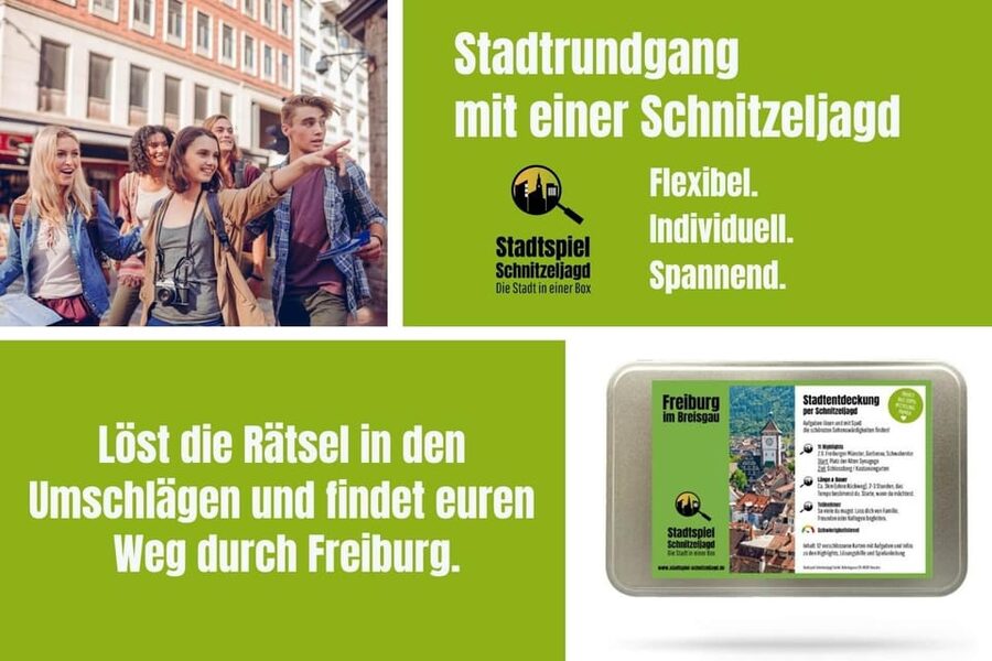 Freiburg im Breisgau: Scavenger Hunt Self-Guided Tour - Your sightseeing route: Freiburger Münster, Augustinerplatz, Schlossberg, and more