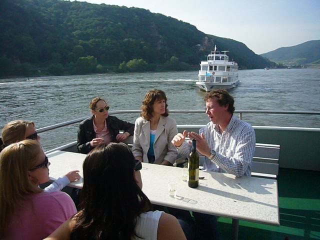 From Rüdesheim: 1.5-Hour Boat Cruise with Wine Tasting - Wine tasting on a boat: four wines, pretzels, and a souvenir glass
