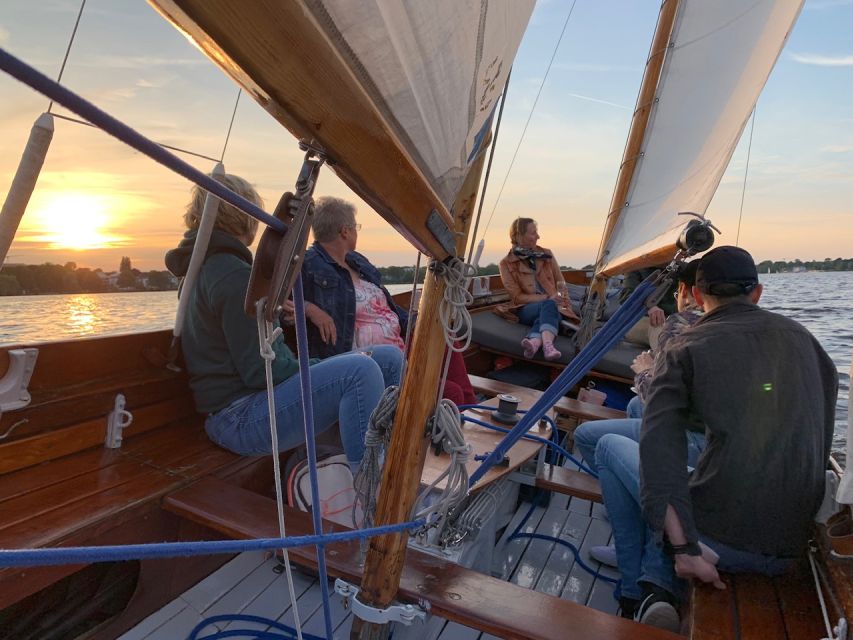 Hamburg: Alster River Sailboat Tour with Sundowner - Your Boat Ride: Solid Wood Cutter Comfort and a Calm Rhythm
