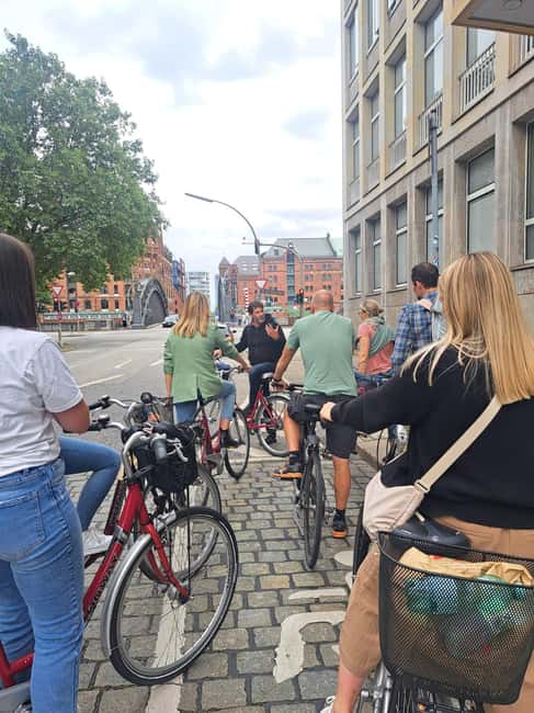 Hamburg: City Tour by Bike with Elbphilharmonie - St. Michael’s Church, Peterstraße museums, and the St. Pauli piers finish