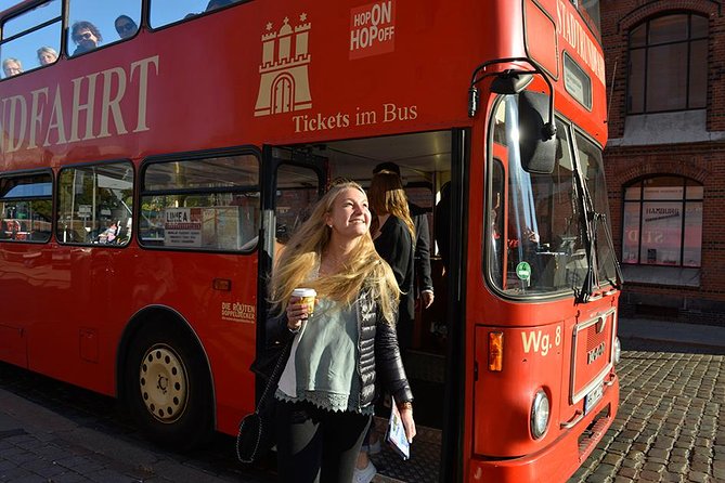 Hamburg Hop-on Hop-off Sightseeing Tour on Red Double Decker Bus - Getting on board: St. Pauli port or Central Station