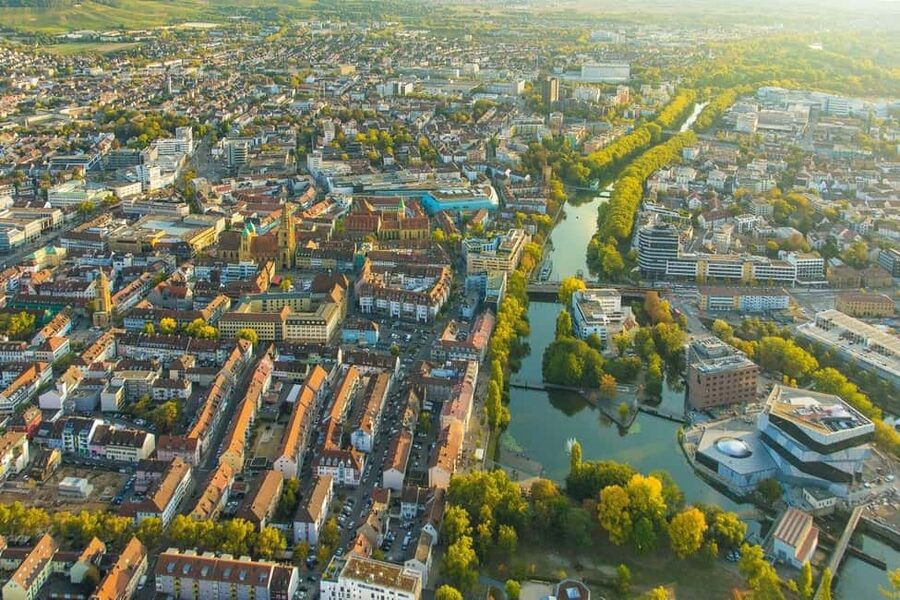 Heilbronn: Boat trip on the Neckar - The First Half Loop: Marrahaus to Wilhelmskanal and Campus Park
