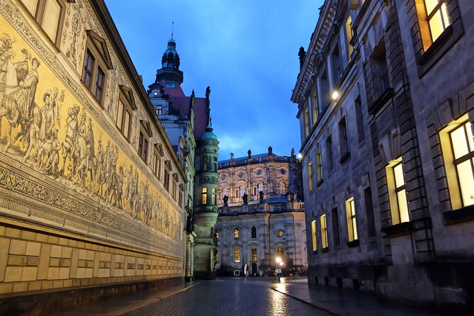 Historic Dresden Small-Group Walking Tour in English - Fürstenzug: 100 meters of porcelain tiles and political storytelling