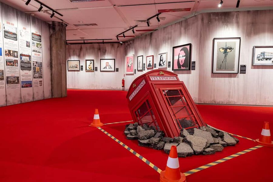 House of Banksy Leipzig – An Unauthorized Exhibition - German and English text that helps, but can run long