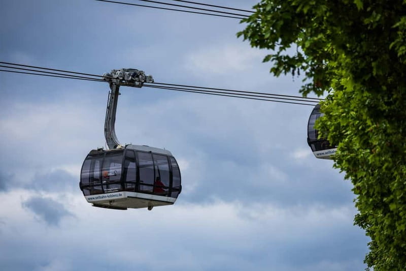 Koblenz: Cable car tickets with optional admission to Ehrenbreitstein Fortress - Koblenz Skyglide cable car: the view that explains the Rhine-Moselle confluence