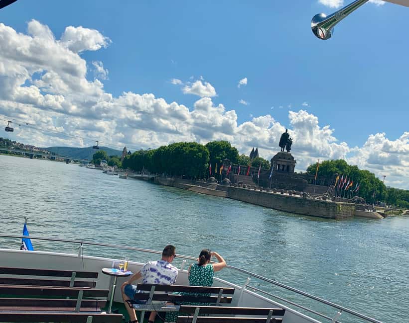 Koblenz:Rhine Valley boat tour along the castles and palaces - Stolzenfels Castle and Rhens: where views widen out
