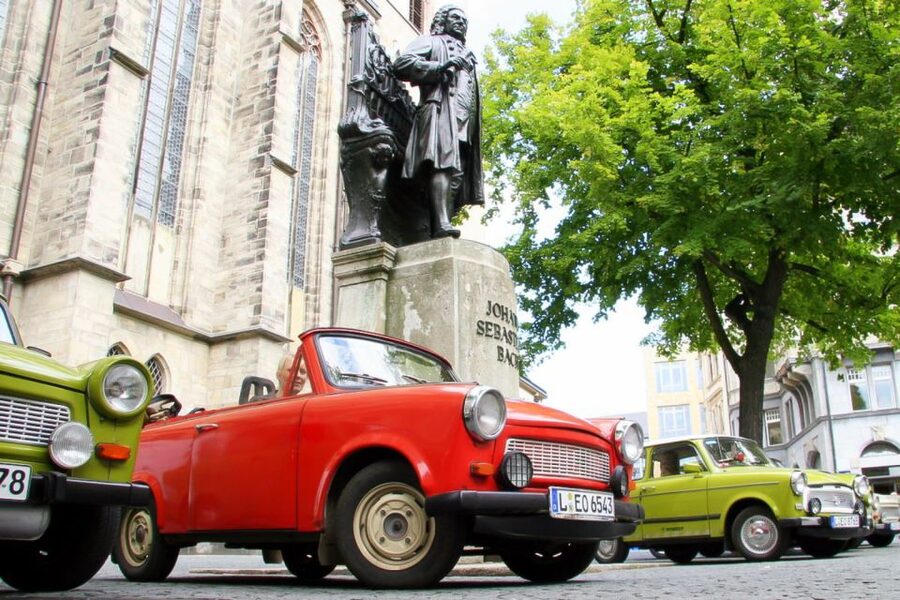 Leipzig: 90-Minute Trabi City Tour - What you see on the route: from arenas to landmark squares