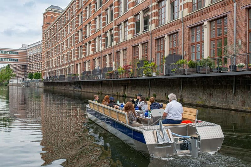 Leipzig: City History Canal Sightseeing Tour on a Motorboat - Plagwitz, Palmengartenwehr, and the sense of history meeting today
