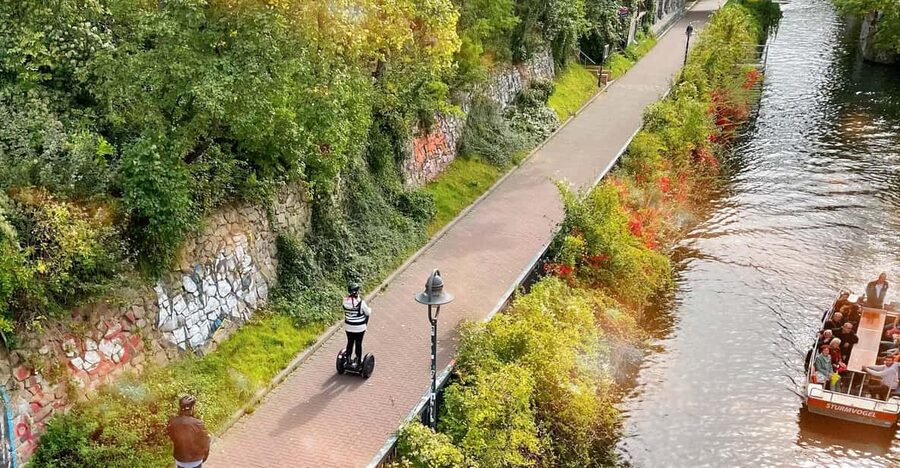 Leipzig: Segway tour, driving fun along sights with headsets - Gründerzeit Streets and a Canal Ride That Feels Like Leipzig’s Breath