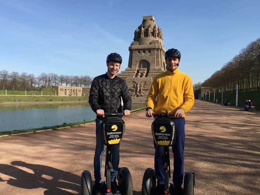 Leipzig: Segway tour to the Battle of the Nations Monument - Starting point at Höfe am Brühl, then straight to training