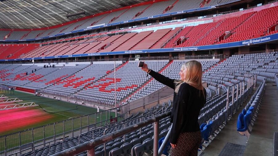 Munich: FC Bayern Museum + Arena View - Allianz Arena North Stand views, made for photos and orientation