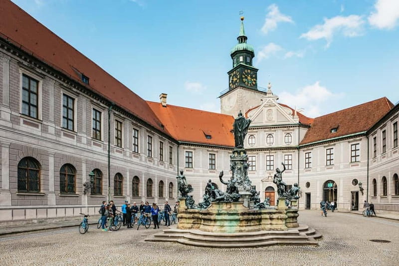 Munich: Guided City Tour by Bike with Beer Garden Stop - Odeonsplatz and Theatiner Church: a landmark stop that actually sticks