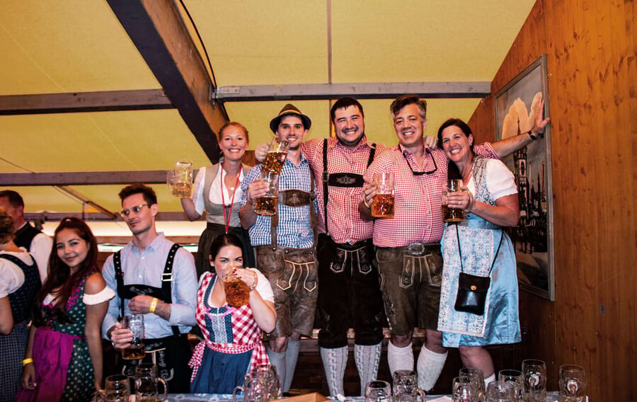 Munich: Oktoberfest Tour with Tent Reservation, Food & Beer - The big moment: your reserved beer tent seats and the included meal