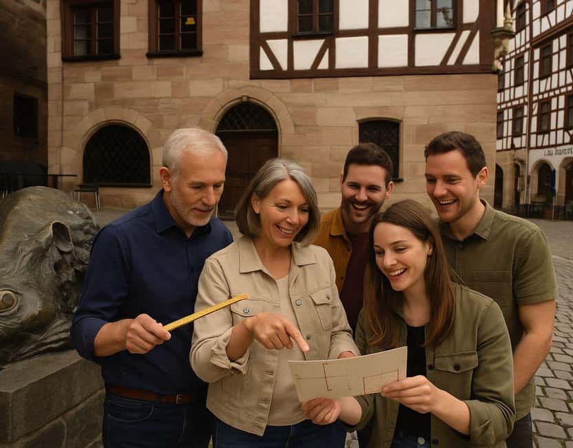 Outdoor escape with puzzle backpack in Nuremberg: The master's legacy - Outdoor escape in Nuremberg’s old town, no screens needed